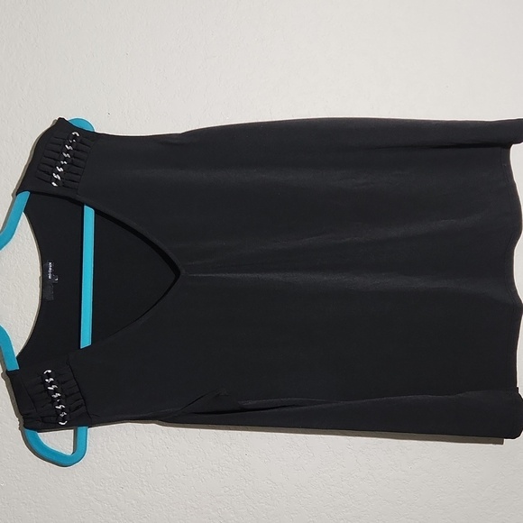 Mi Lieux Tank Top Womens Size M Chain Shoulder Sleeveless Shirt - Picture 1 of 8